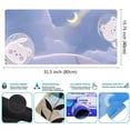 thumbnail image 4 of Mrazqev Anime Kawaii Desk Mat Cute Rabbit Mouse Pad Moon Desk Mats 31.5x15.75 in, Girl Gamer Gaming Keyboard Mat, Office Room School Decor Deskmat Pad Mousepad Desktop Mat Laptop Mouse Mat, 4 of 6