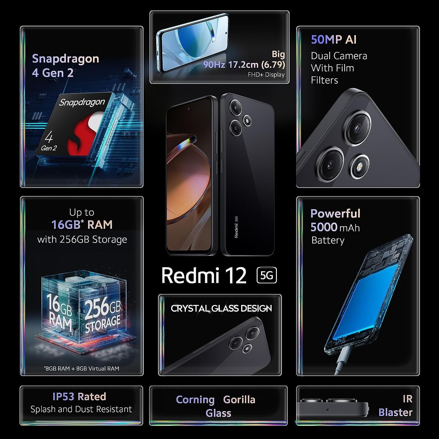 美品】 Redmi12 5G Polar Silver 4GB/128GB Xiaomi Redmi 12 5G