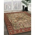 thumbnail image 3 of Ahgly Company Machine Washable Indoor Square Traditional Saffron Red Area Rugs, 4' Square, 3 of 7