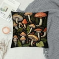 thumbnail image 2 of JEUXUS  Botanical Forest Mushroom Soft Throw Pillow Cover, Colorful Toadstool Mushroom Decorative Pillowcase, Cottagecore Mushroom Farmhouse Decor Decorations for Sofa Living Room, 2 of 5