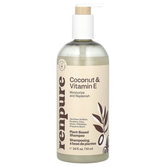 Renpure Coconut & Vitamin E Shampoo, 24 fl oz (710 ml)