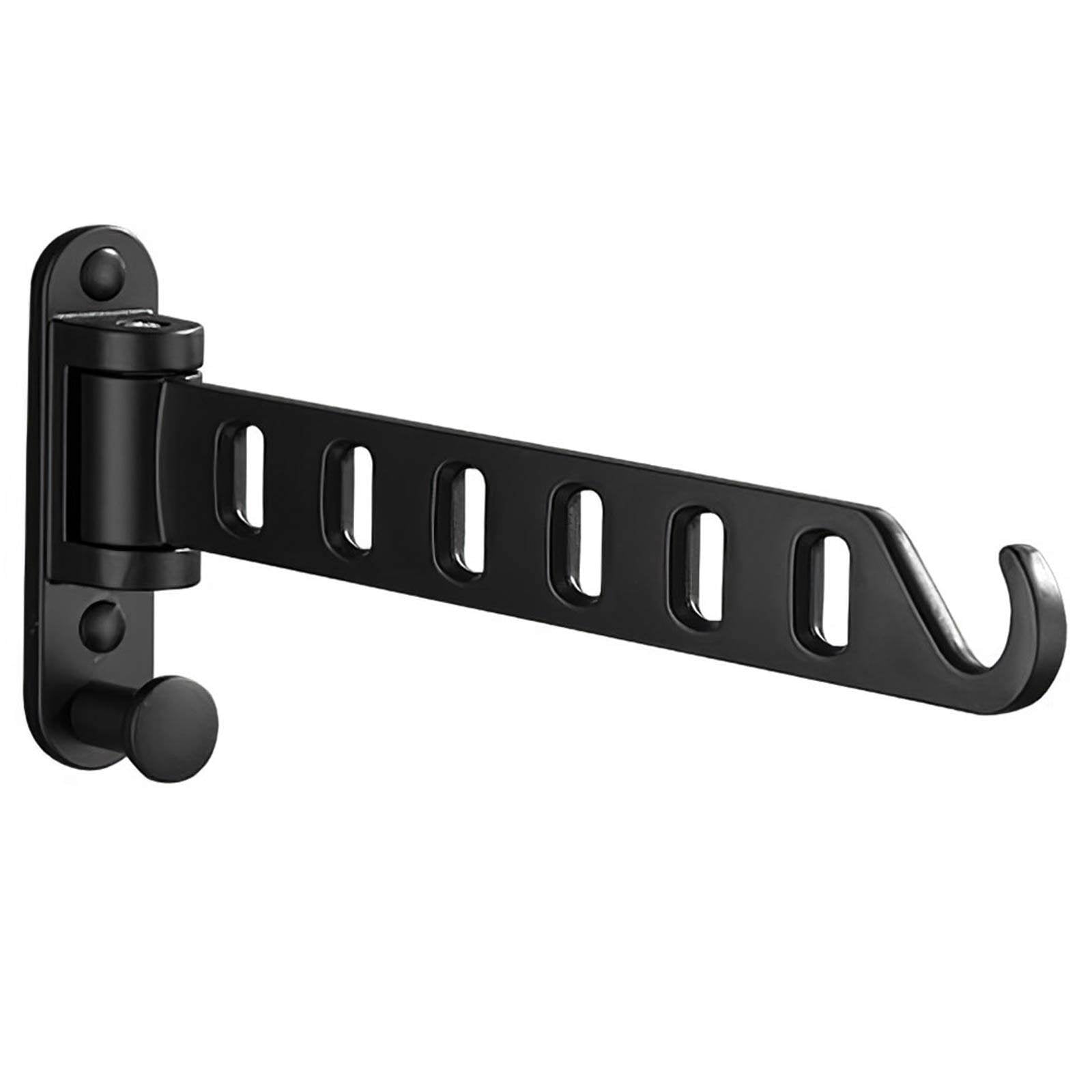 Folding Drying Rack Black Clothes Rack Hanger Foldable Wall Mounted Clothes Hanger Coat Dryer Clothing Organizer for Laundry Bedroom Indoor Outdoor Walmart