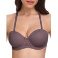 thumbnail image 2 of Wingslove Women's Strapless Push Up Bra Plus Size Full Figure Underwire Multiway Contour Bra,Purple 40DDD, 2 of 6