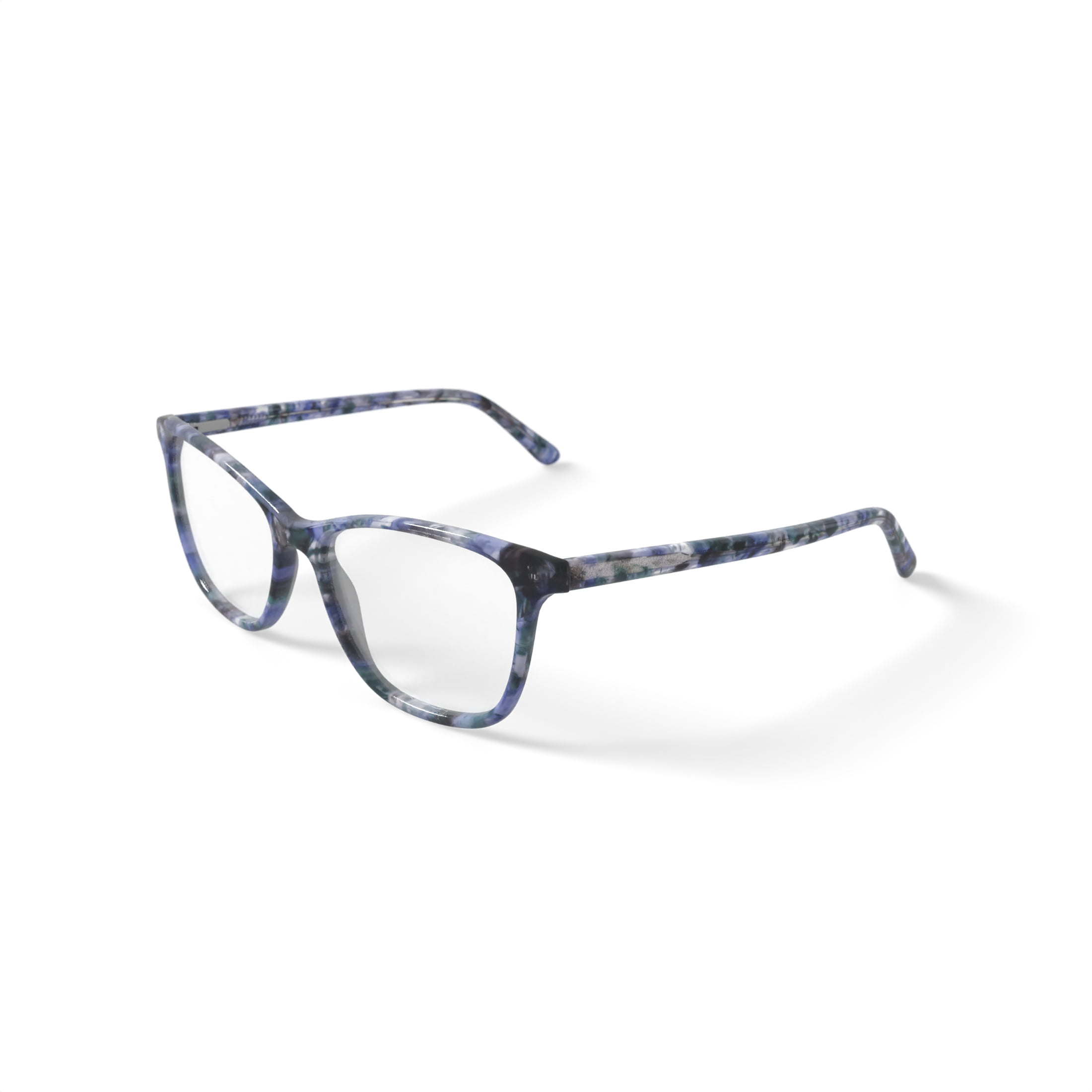Walmart Women's MV024 Cheryl Square Prescription Eyeglasses with Case, White Tortoise
