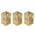 thumbnail image 4 of Portalápices Diseño único dorado Torre china Superficies de fácil montaje Portalápices de metal chapado para escritorio Oficina Hogar Escuela, 4 of 5