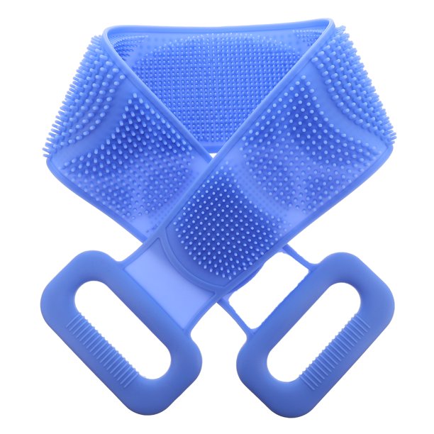 Silicone Long Bath Towel Shower Towel Exfoliating Back Body Scrubbing