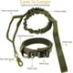 thumbnail image 3 of Tactical Dog Collar, Nylon, Adjustable, K9 Collar, Heavy Duty Metal Buckle with Handle and Tactical Bungee Dog Leash, Nylon (XL, Army Green), 3 of 5