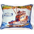 thumbnail image 1 of Betsy Drake HJ165 Bateau Rouillé Grand Oreiller Intérieur et Extérieur 16 x 20, 1 of 1