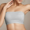 thumbnail image 2 of PEASKJP Women's Sleeveless Bra with Underwire Stretchy Tube Top Bras Grey S, 2 of 4
