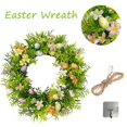 thumbnail image 2 of Easter Wreath Artificial Easter Egg Wreath for Front Door Easter Door Wreath Spring Wreath with Pastel Eggs and Mixed Twigs for Easter Home Decor, 2 of 6