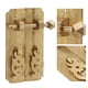 thumbnail image 4 of Tiradores y pomos de cajón Vintage tiradores de armario tiradores de puerta doble antiguos tiradores de armario de latón de repuesto ANGGREK Otros, 4 of 8