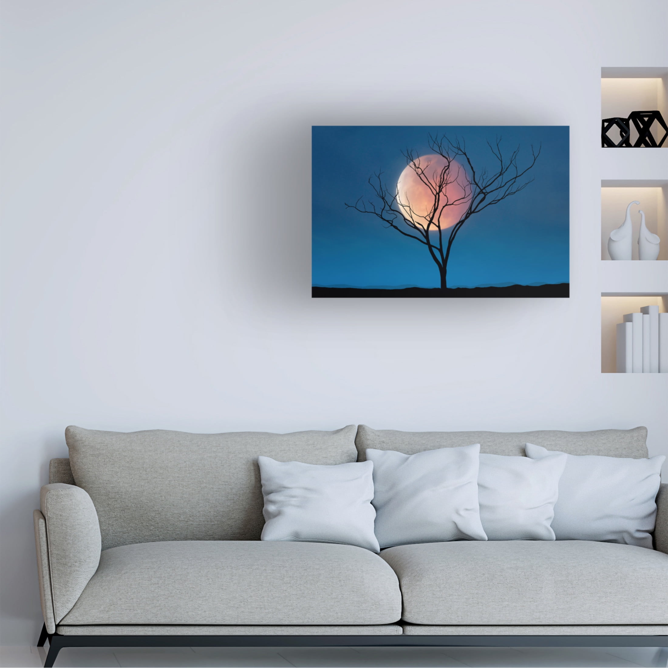 Canvas Wall Art - Lee Sie 'Celestial Affair II' Wall Art for Living Room, Bedroom, or Office Décor by Trademark Fine Art - 19 x 12 Inches