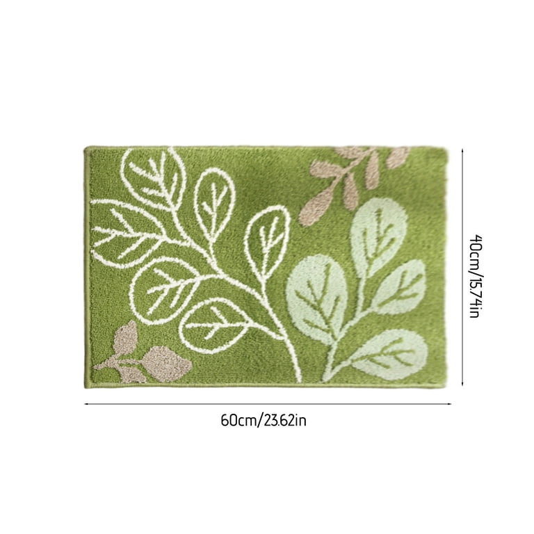 Rug Green Leaf Area Rug for Nursery Cute hot Bath Mat