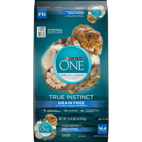 Purina ONE Natural, High Protein, Grain Free Dry Cat Food, True