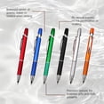 thumbnail image 3 of 5Pcs Ballpoint Pens For Men, Vacemry Ballpoint Pens, Metal Pen With 3 Refills, .0 Mm Medium Point Black Ink For Journaling, Business Professionals, Office Use And Executive Gifts, 3 of 9