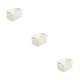 thumbnail image 2 of Caja de plástico duradera Billuyoard organizador de almacenamiento apilable color rosa y blanco, 2 of 6