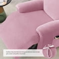 thumbnail image 5 of AIGIA Stretch Recliner Covers, 4-Piece Ultra Soft Velvet Recliner Chair Slipcover Single Seat Couch Cover Furniture Protector with Pocket, 5 of 6