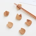 thumbnail image 3 of De Madera Con Forma De Gato, Palillo, Soporte Para Cuchara, Tenedor, Servidor De Cena Para Decoración De Mesa De Comedor 3 Uds. Kearding HA037122-00, 3 of 6