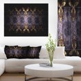 thumbnail image 1 of Yellow and Violet Fractal Flower - Floral Canvas Art Print, 1 of 3
