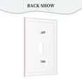 thumbnail image 4 of ZICANCN Outlet Covers Wall Plate, Pink Strawberry Drink Chocolate Milkshake Light Switch Cover Decorative, Duplex Toggle Combo 1-Gang, 4 of 9