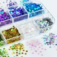 thumbnail image 5 of 4th Of July Patriotic Star Nail Arts Glitter Charms Sequins DIY Decoration Supplies For Women Girls 12 Color Nail Design Accessories, 5 of 8
