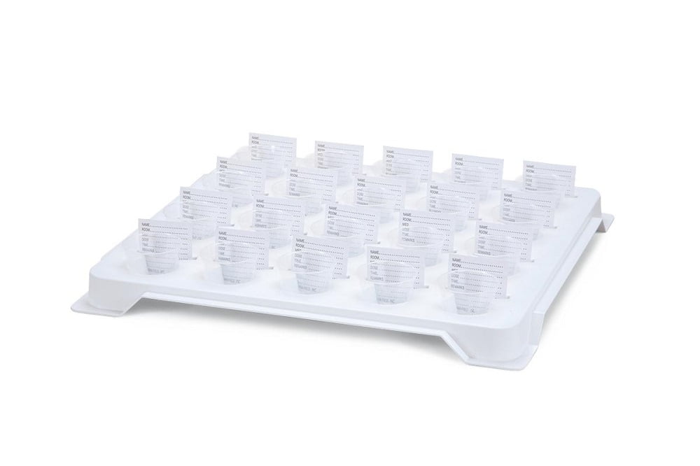 Divine Medical Plastic Medication Cup Tray Quantity 1