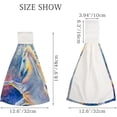 thumbnail image 3 of Hanging Towels 1 Pcs, Dish Towels Horse Oil Painting Absorbent Hand Towels with Hanging Loop Washcloth for Bathroom Kitchen, 3 of 6