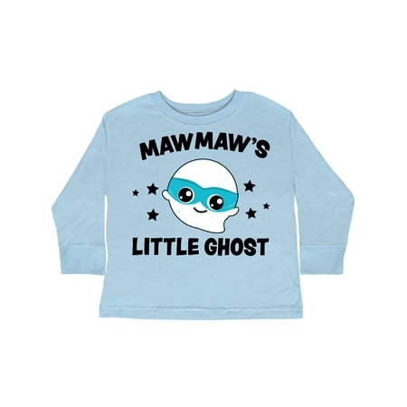 

Inktastic Cute Mawmaw s Little Ghost with Stars Gift Toddler Boy or Toddler Girl Long Sleeve T-Shirt