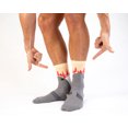 thumbnail image 3 of Mens Shark Attack Socks Funny Jaws Funny Sayings Cool Gag Gift Novelty Footware, 3 of 8