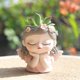 thumbnail image 5 of Maceta con cabeza de niña, florero decorativo, adorno, maceta bonita para cara, maceta para oficina, escritorio, dormitorio, decoración del hogar Estilo B BLESIY Maceta, 5 of 8