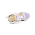 thumbnail image 4 of BLISSFUL STEP Women's Strappy Espadrille Wedges Platform Sandals Purple 8.5, 4 of 8
