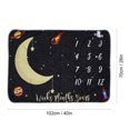 thumbnail image 2 of Manta Bebé Mensual Hito manta para niña niño franela Noche Cielo Luna Estrellas para bebés Imagen de foto Fondo de apoyo Regalos para baby shower 40 * 28 pulgadas No se arruga ni se desvanec 1 1, 2 of 5