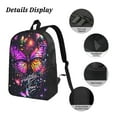 thumbnail image 4 of Dreamy Colored Butterfly Backpack 17 Inch Set with Lunch Bag and CaseDurableTravel Bag Combo for Work Commuting Daily Use, 4 of 8
