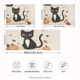 thumbnail image 2 of Yayeee Pillowcase Standard Size Set of 2 Satin Wrinkle Resistant Pillow Case, Cartoon Halloween Cat, 2 of 7