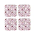 thumbnail image 1 of Kdxio Easter Rabbit Print Funny Coasters,4 Pcs Leather Coasters,Housewarming Gifts,Protect Furniture from Water Marks Scratch and Damage-Square, 1 of 6