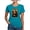 Teal, variant on CafePress - Pandemic Mona Lisa T Shirt - Womens Tri-blend T-Shirt