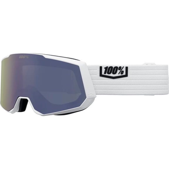 100% Snowcraft XL Goggle - White/White; Mirror White