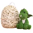 thumbnail image 1 of 2 In 1 Plush Toy Stuffed Soft Dino In A Egg Doll, 1 of 5