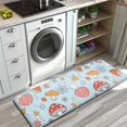 thumbnail image 3 of Red Mushroom Flower Light Pattern Kitchen Rug Mat,Kitchen Runner Rugs Non Skid Washable,Decorative Kitchen Floor Mats for Kitchen,Sink,Laundry,17"x47.2", 3 of 7