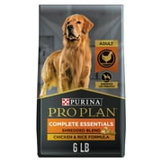 Purina Pro Plan High Protein Dog Food With Probiotics for Dogs, Shredded Blend Chicken & Rice Formula, 6 lb. Bag