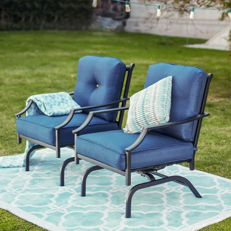Nantucket rocking metal outdoor patio dining chair sale