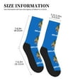 thumbnail image 3 of Men Women Oklahoma Flag Funny Novelty Mid-Crew Socks, 3 of 7