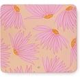 thumbnail image 1 of Pink Floral Leatherette Mouse Pad, 9" x 8" with Non-Slip Back, Falling Flower, 1 of 2