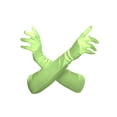 thumbnail image 2 of Gravity Threads Ladies Satin Opera Gloves Above the elbow Light Green, 2 of 4