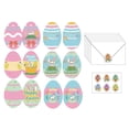 thumbnail image 2 of Hyhucoie 12 Pack Happy Easter Cards with Envelopes Stickers Bunny Greeting Cards Spring Design Blank Note Card for Holiday Party Exchange, 2 of 4