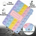 thumbnail image 4 of Étui pour Ipad 9e Génération - Étui Sensoriel Anti-Stress à Bulles pour Ipad 9 10,2 Pouces pour Enfants, Arc-en-Ciel Élégant, Doux, Anti-Stress, Antichoc, avec Support Pliable, 4 of 5