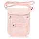 thumbnail image 4 of Funda de cuello con soporte para pasaporte WALNEW, con bloqueo RFID, rosa, 4 of 9