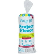 Poly-Fil Project Fleece 100% Polyester Batting by Fairfield, 81" x 96", Precut, White