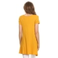 thumbnail image 4 of Women's Casual Solid Color Blouse Tunic Top Shirt, 4 of 4