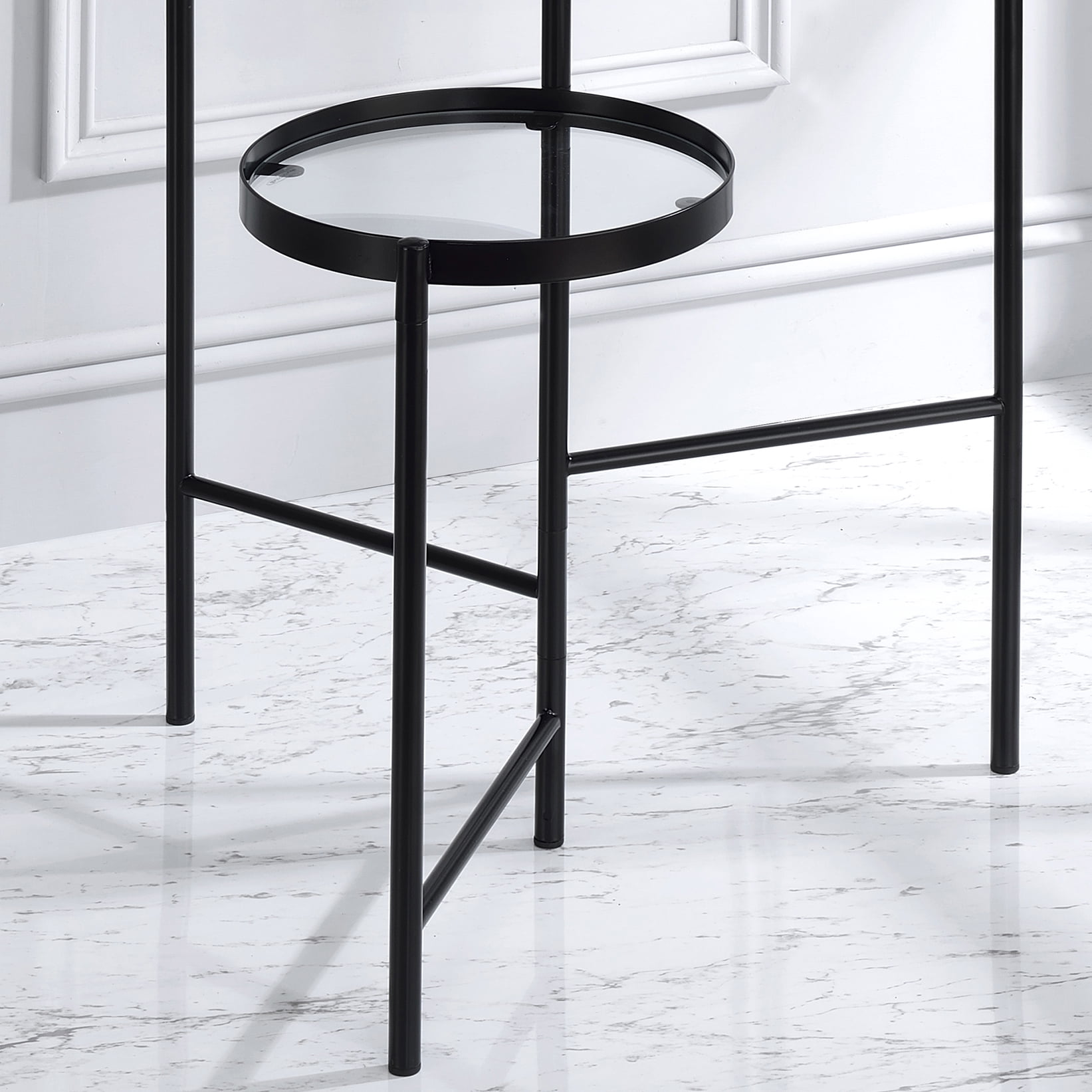 Furniture of America Selena Indoor 3-Tier Plant Stand, Black